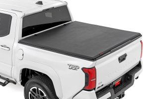 Toyota Tacoma Soft Tri-Fold Bed Cover - Rough Country - Tri-Fold - '24-'26